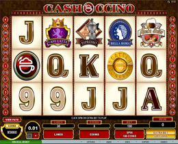 Screenshot of Cashoccino Microgaming Slot