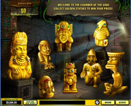 Azteca Bonus Game Screen