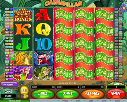 Screenshot of Cashapillar Microgaming Slot