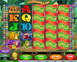 Screenshot of Cashapillar Microgaming Slot