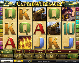Captain's Treasure Slot - Playtech