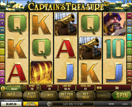 Captain's Treasure Slot - Playtech
