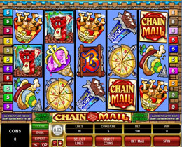 Screenshot of Chain Mail Microgaming Slot