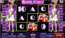 Screenshot of Marilyn Monroe Microgaming Slot